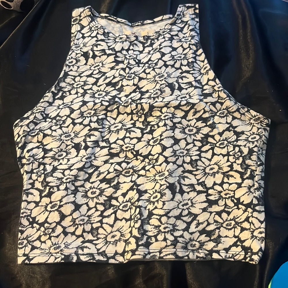 Hollister flower crop top